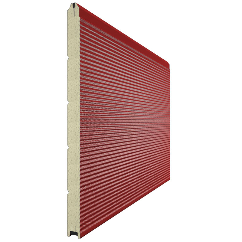 Сэндвич-панель цвет RAL 3000 (красный) "Волна"