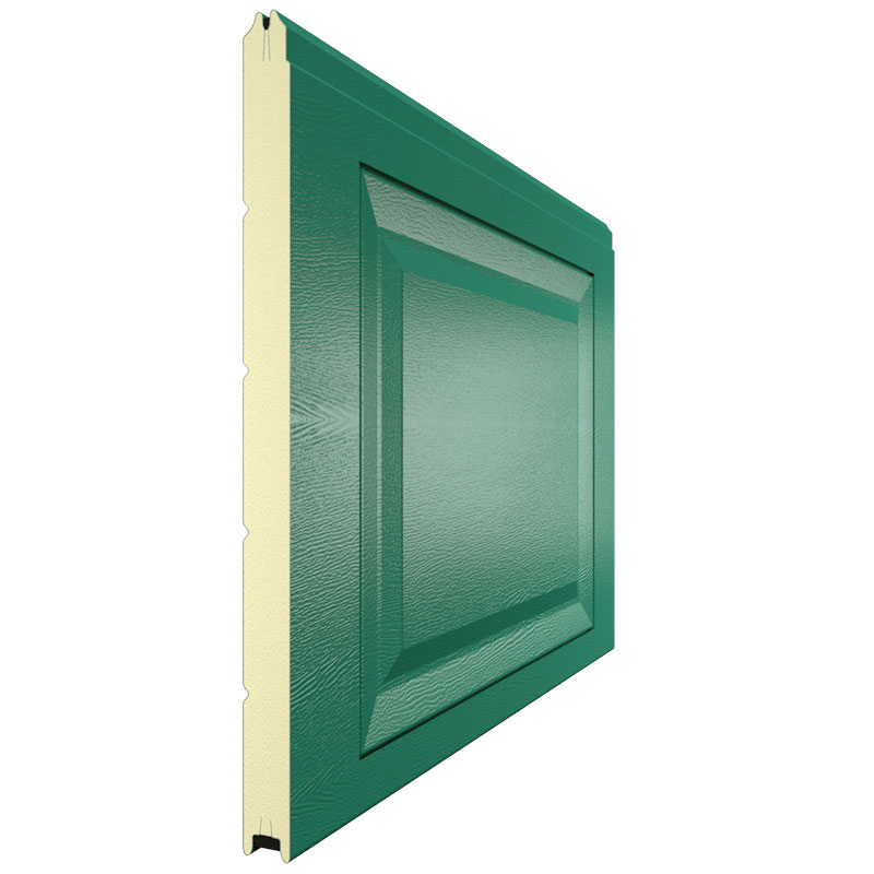 Сэндвич-панель цвет RAL 6005 (зеленый) "Филёнка"