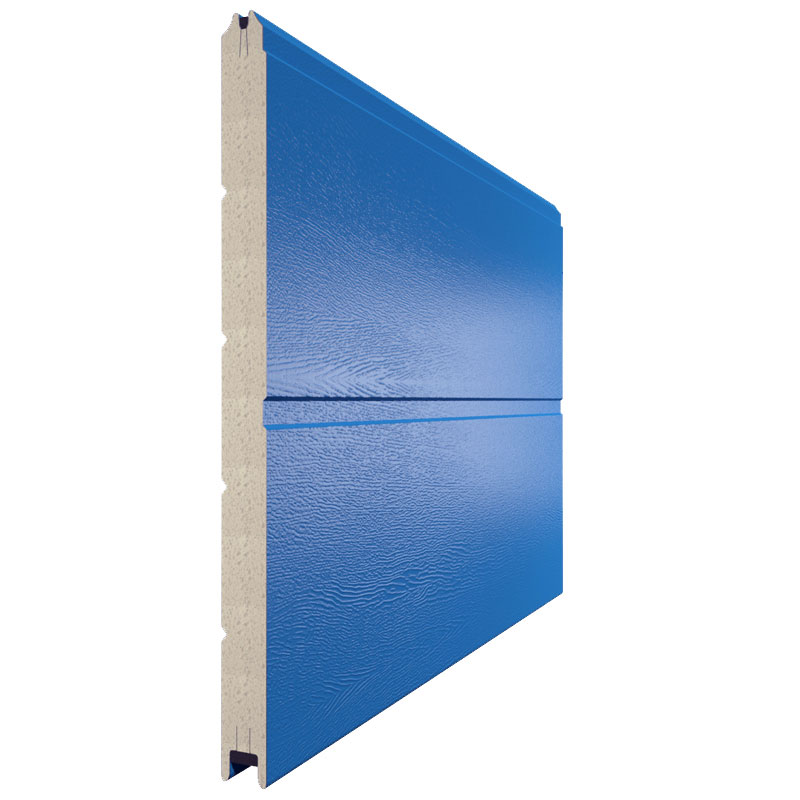 Сэндвич-панель цвет RAL 5005 (синий) "Широкая полоса"