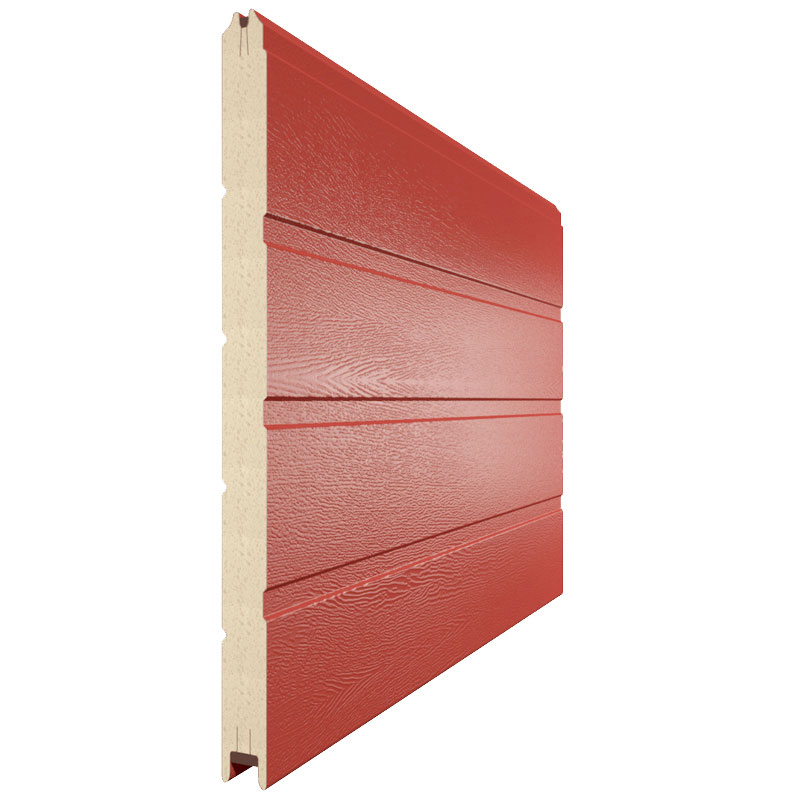 Сэндвич-панель цвет RAL 3000 (красный) "Доска"