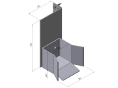 Ловитель нижний с задвижкой для балки 95x88x5 (DHS20440)