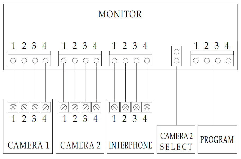 Схема подключения видеодомофона Commax CDV-35HM