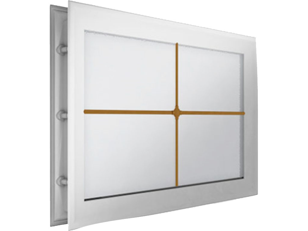 Окно акриловое 452 х 302, белое с раскладкой «крест» (арт. DH85627)